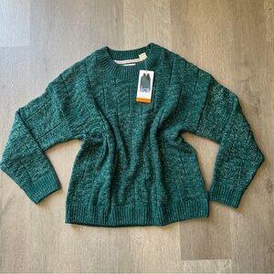 Weatherproof Forest Green Women's Crewneck Sweater